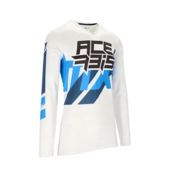 Acerbis MX X Flex Three White Blue Jersey 2