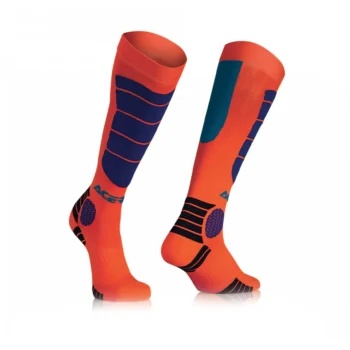 Acerbis Orange Blue Socks MX Impact 1