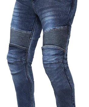 Bikeratti Steam Pro Lady Denim Blue Riding Jeans with D30 Armour 1