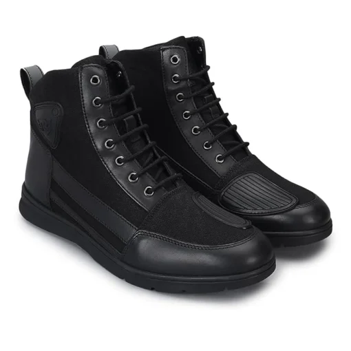 Royal Enfield Black Urban Midtop Riding Shoe 1