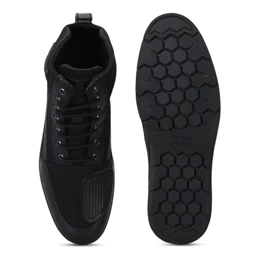 Royal Enfield Black Urban Midtop Riding Shoe 7