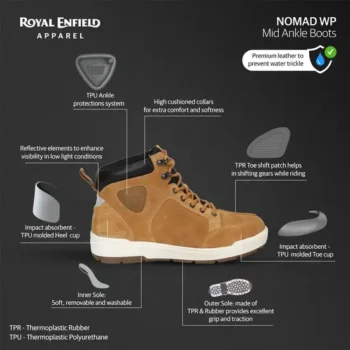 Royal Enfield Camel City Cruising Riding Boots 2 2