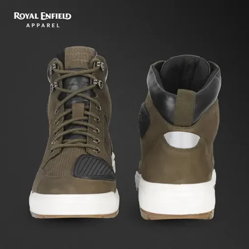 Royal Enfield Olive City Cruising Riding Boots 2 4