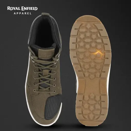 Royal Enfield Olive City Cruising Riding Boots 2 5