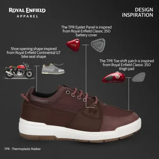 Royal Enfield Red Elpp Riding Sneaker 3