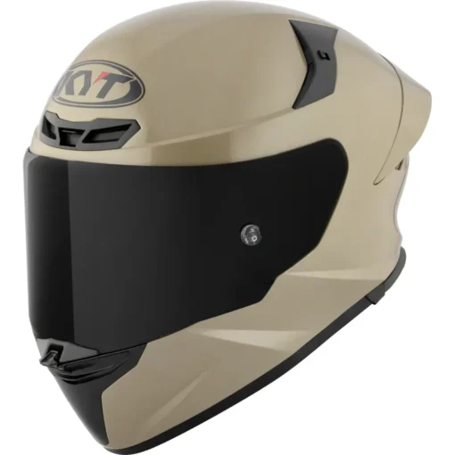 KYT TT Revo Plain Sand Pearl Khakis Helmet 3